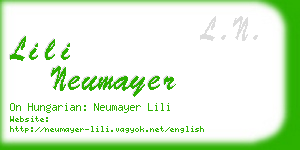 lili neumayer business card